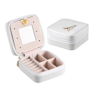 High Quality PU Leather Jewelry Box for Earring and Ring